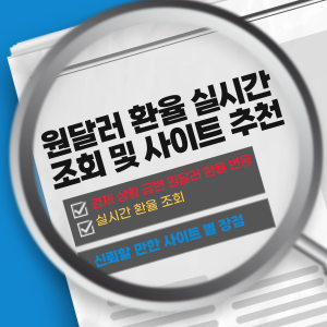 원달러 환율 실시간 조회