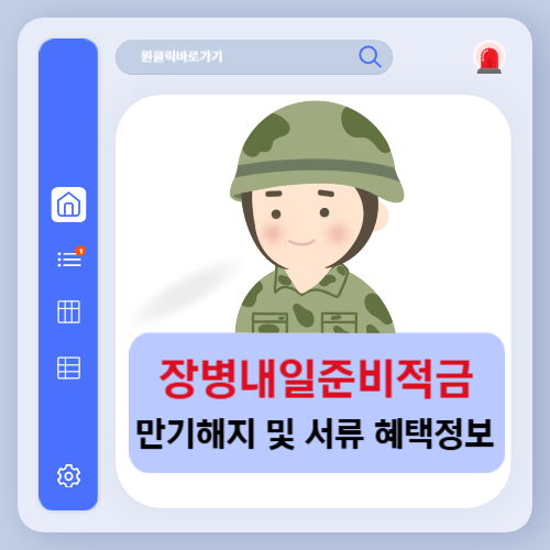 장병내일준비적금 만기해지 서류와 혜택